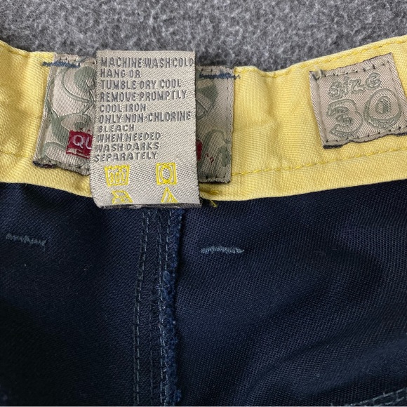 Vintage Navy Blue Quicksilver Casual Cargo Shorts Men’s Size 30 - Picture 11 of 12